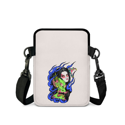 Dragon Lady Double layer crossbody bag