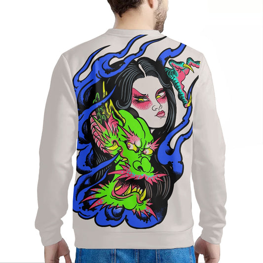 Dragon Lady Crew Neck Sweatshirt(230g GSM thicker)