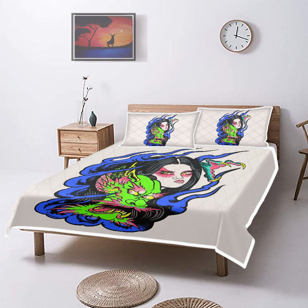 Dragon Lady Air Conditioning Quilt Pillowcase Set