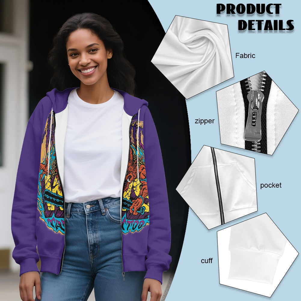 ONI Women's Zip-up Hoodie