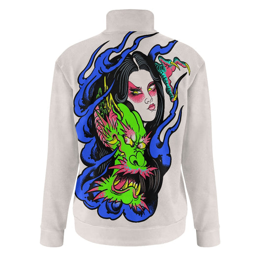 Dragon Lady Stand collar sweatshirt