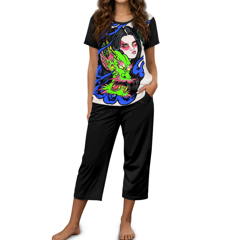 Dragon Lady Women's Summer Pajama Sets