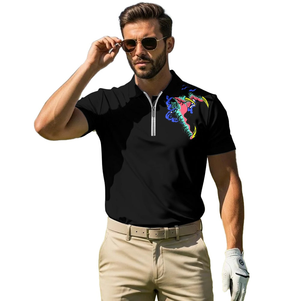 Dragon Lady Zipper Polo Shirt