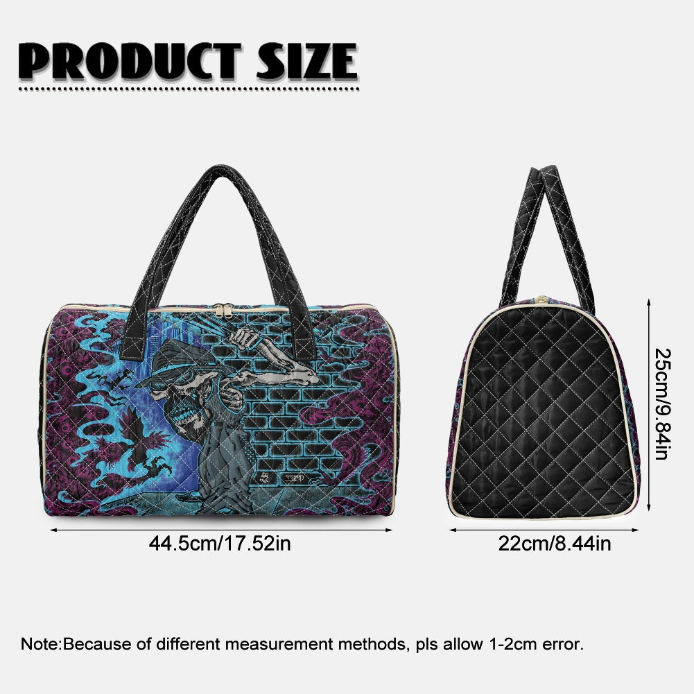 The Last Cholo Simple quilted luggage bag