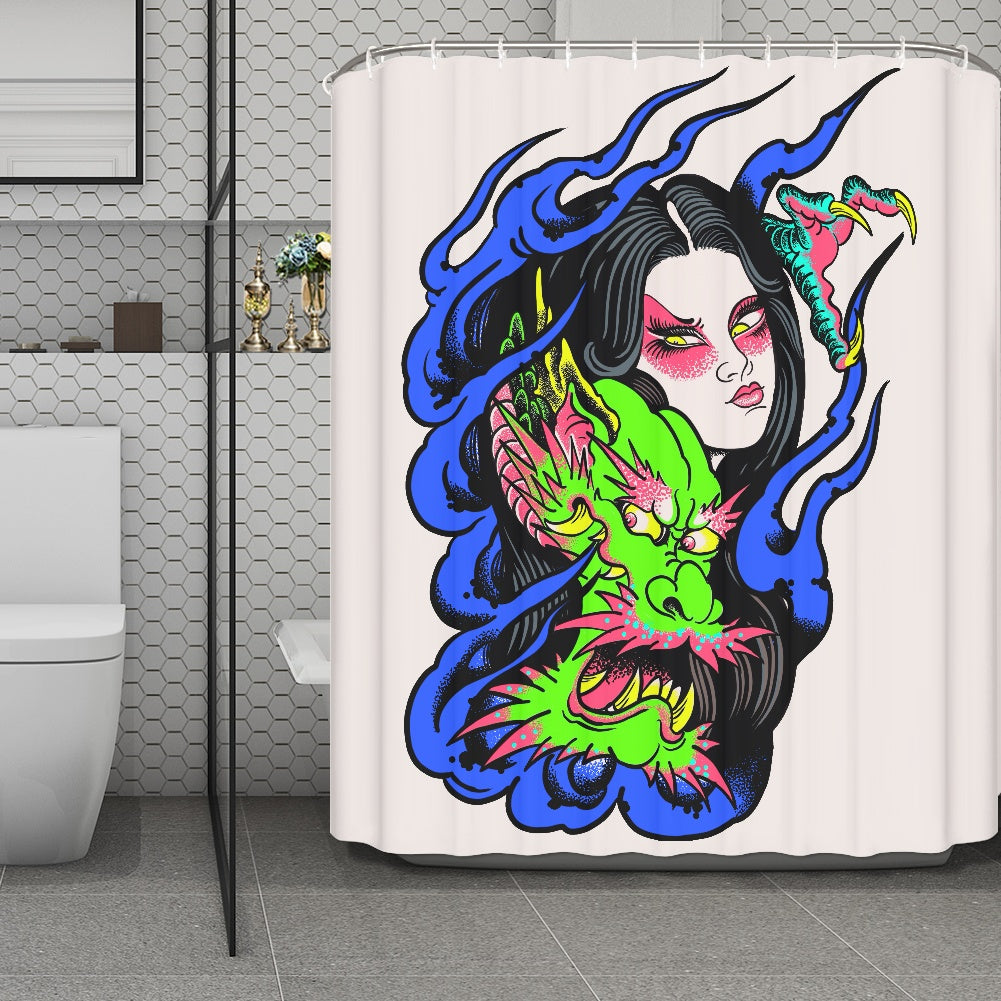 Dragon Lady shower curtain(180*180cm)