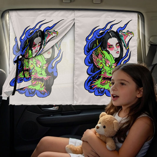 Dragon Lady Car side window sunshades