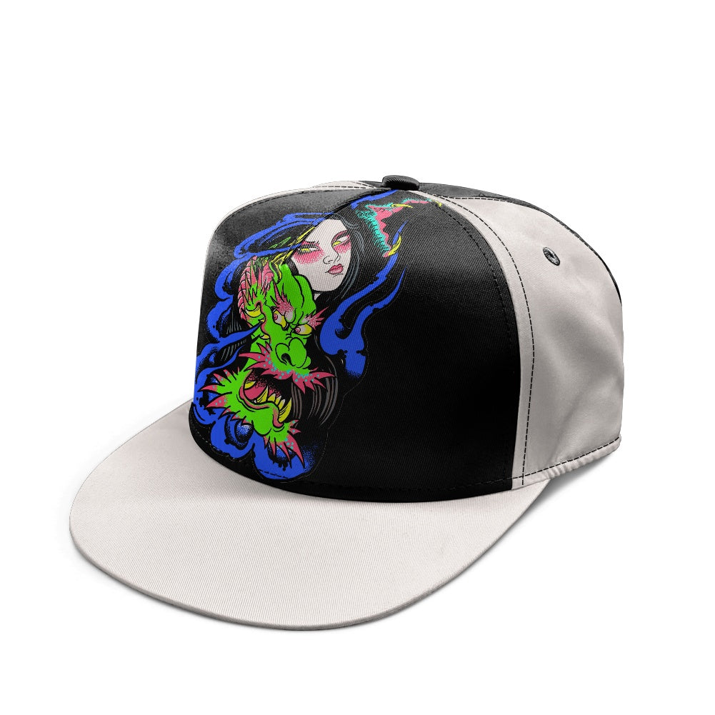 Dragon Lady Flat-brimmed hip-hop cap