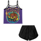 ONI Women's suspender shorts set