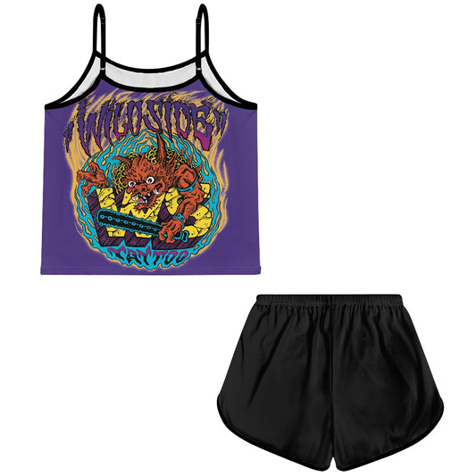 ONI Women's suspender shorts set