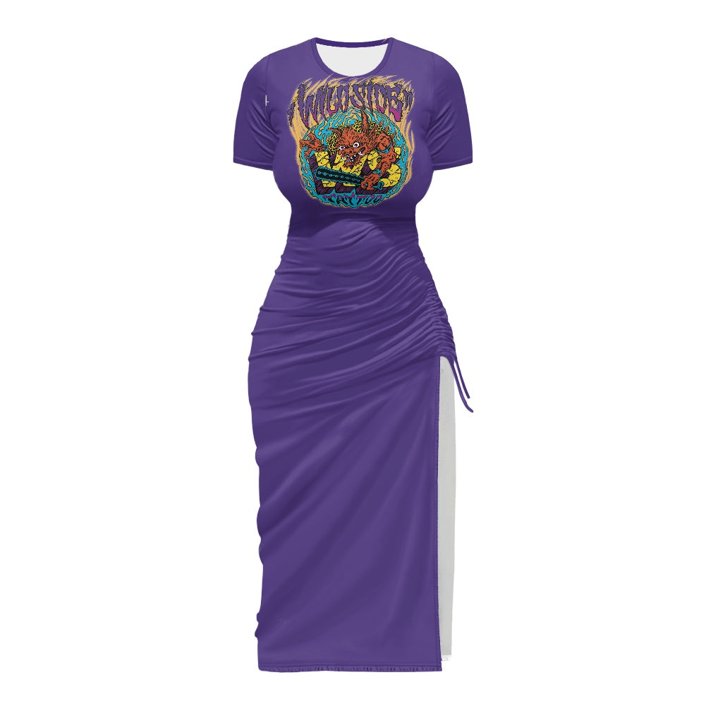 ONI women's slit sheath dress