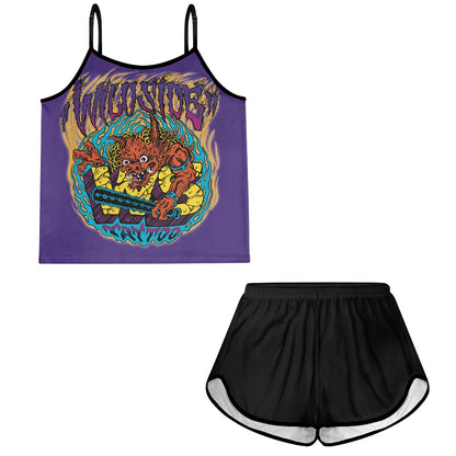 ONI Women's suspender shorts set