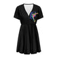 Dragon Lady Ladies V-neck short-sleeved dress