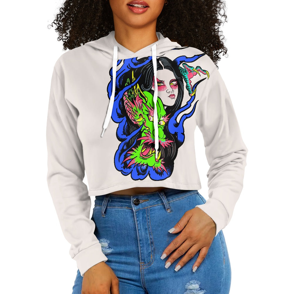 Dragon Lady Women's midriff-baring sweatshirt