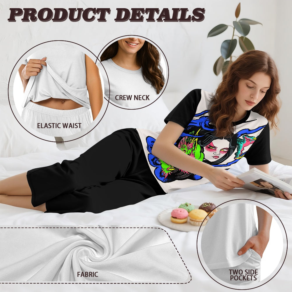 Dragon Lady Women's Summer Pajama Sets