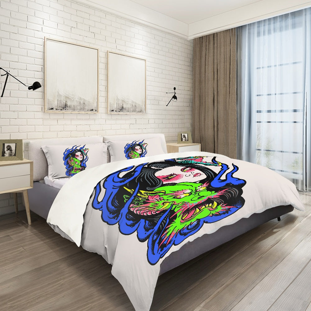 Dragon Lady polyester quilt cover