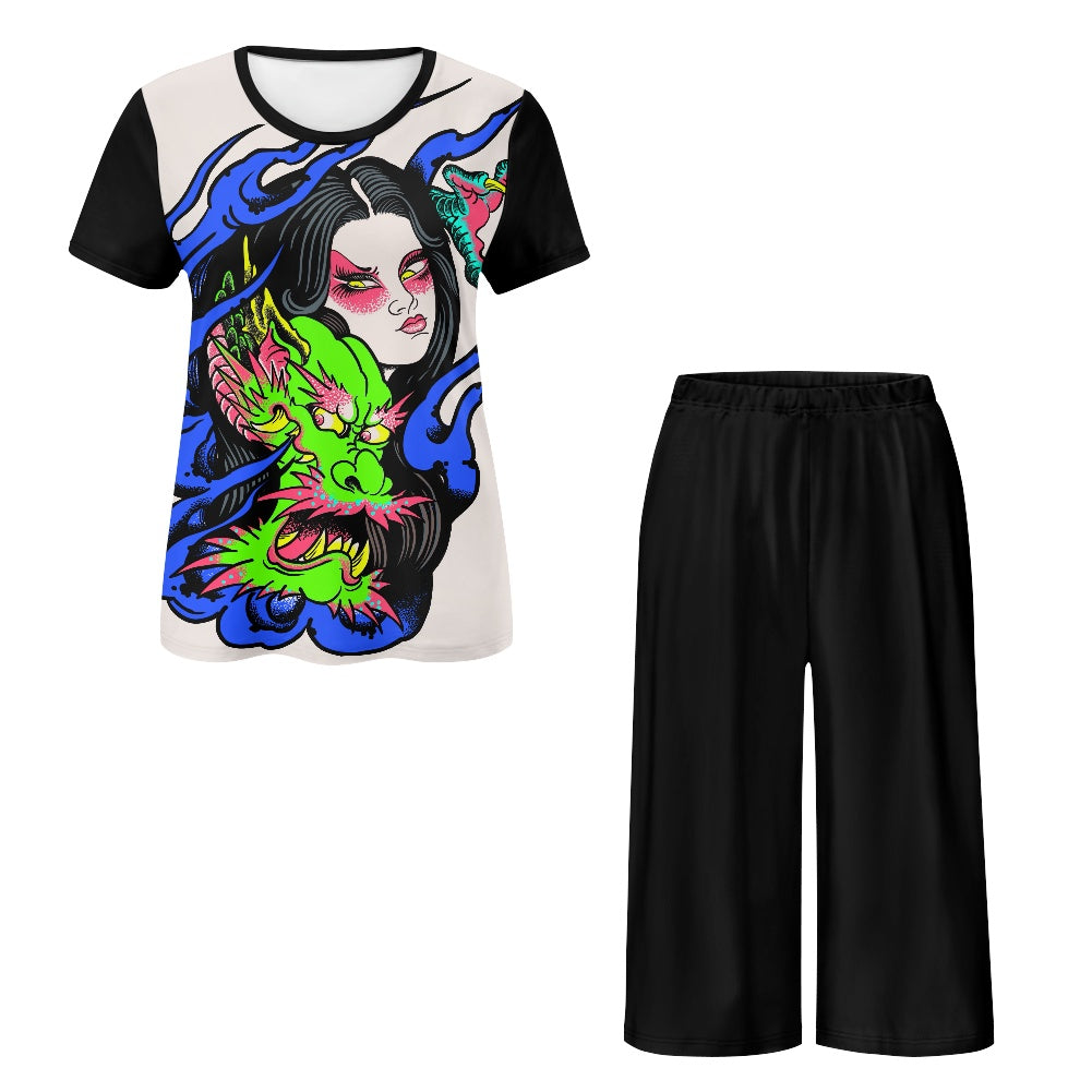 Dragon Lady Women's Summer Pajama Sets