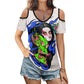 Dragon Lady Off-the-shoulder short-sleeved T-shirt
