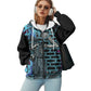 The Last Cholo Ladies loose zipper sweatshirt