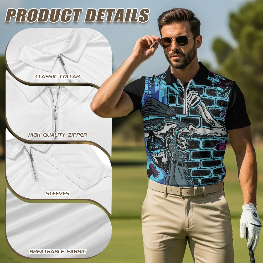 The Last Cholo Zipper Polo Shirt