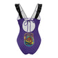 ONI Women's Ruffled Lace Up One-Piece Swimsuit