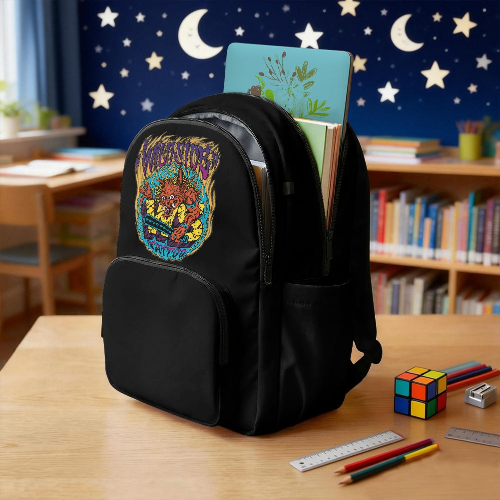 ONI 17-inch 600D Multi-Pocket Lightweight Backpack