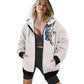 Dragon Lady Ladies loose zipper sweatshirt