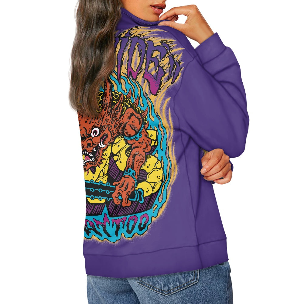 ONI Women's long sleeve zipper sweatshirt
