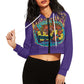 ONI Women's long sleeve short hooded sweatshirt