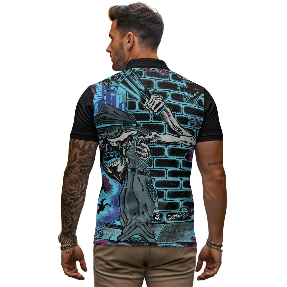 The Last Cholo Zipper Polo Shirt