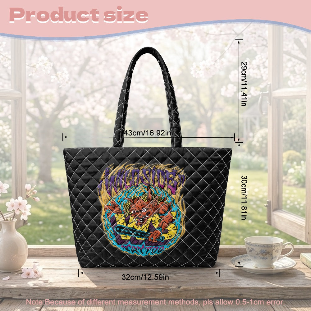 ONI Quilted Shoulder Tote Bag