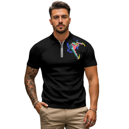 Dragon Lady Zipper Polo Shirt