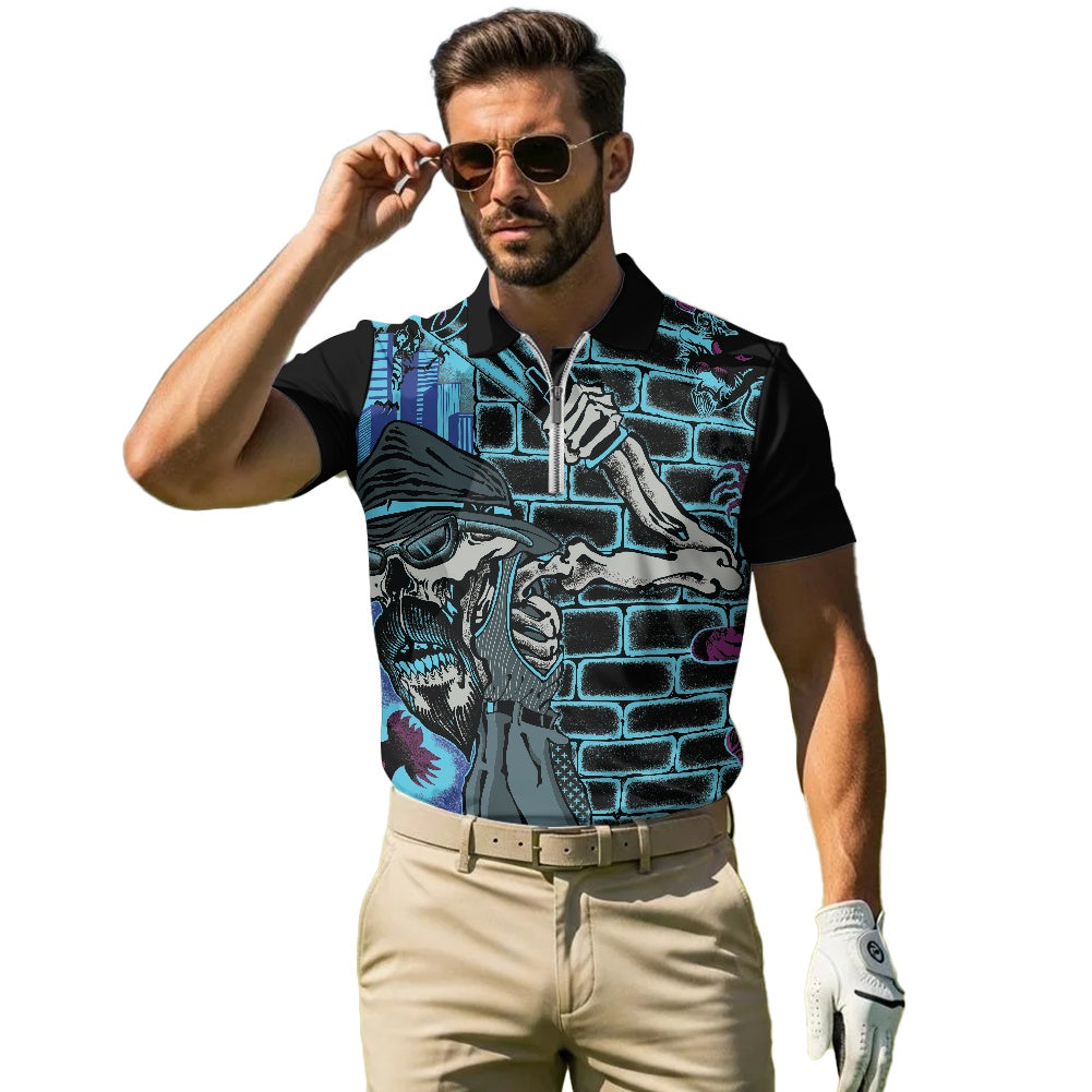 The Last Cholo Zipper Polo Shirt