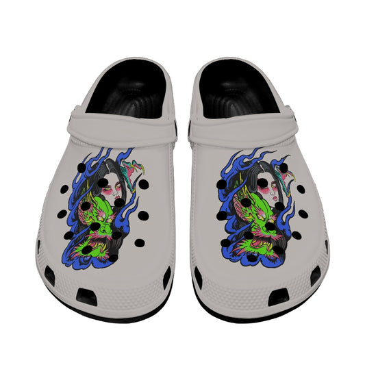 Dragon Lady Adult Crocs Black Sole