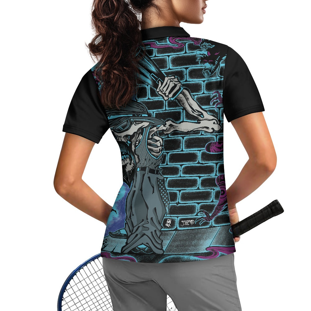 The Last Cholo Women's Short Sleeve Golf Shirt