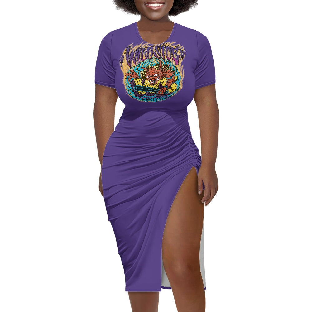 ONI women's slit sheath dress