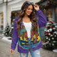 ONI Women's button-down cardigan knitted jacket