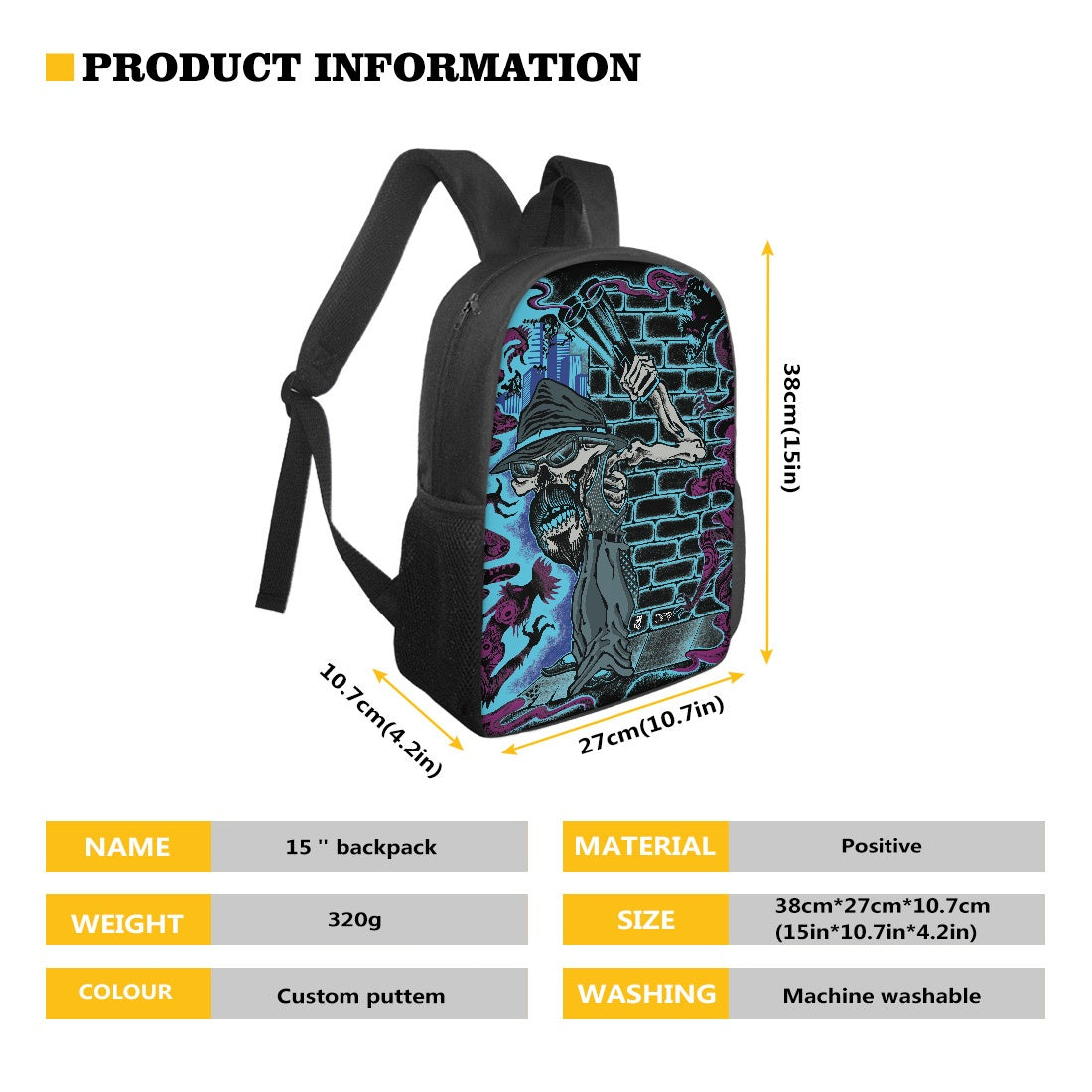 The Last Cholo 15 inch backpack