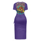 ONI women's slit sheath dress