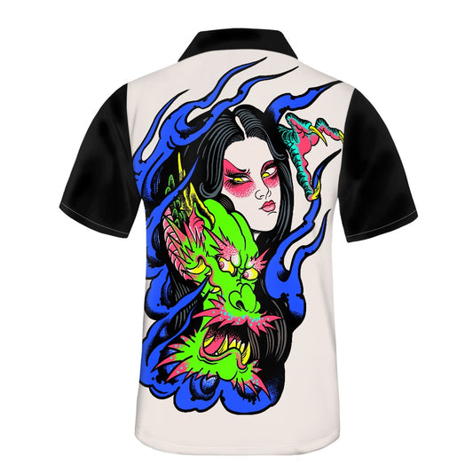 Dragon Lady Men's short-sleeved shirt