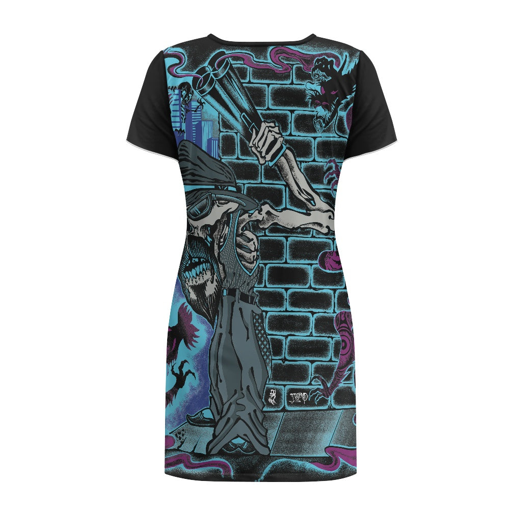 The Last Cholo Short-sleeved round-neck button nightdress
