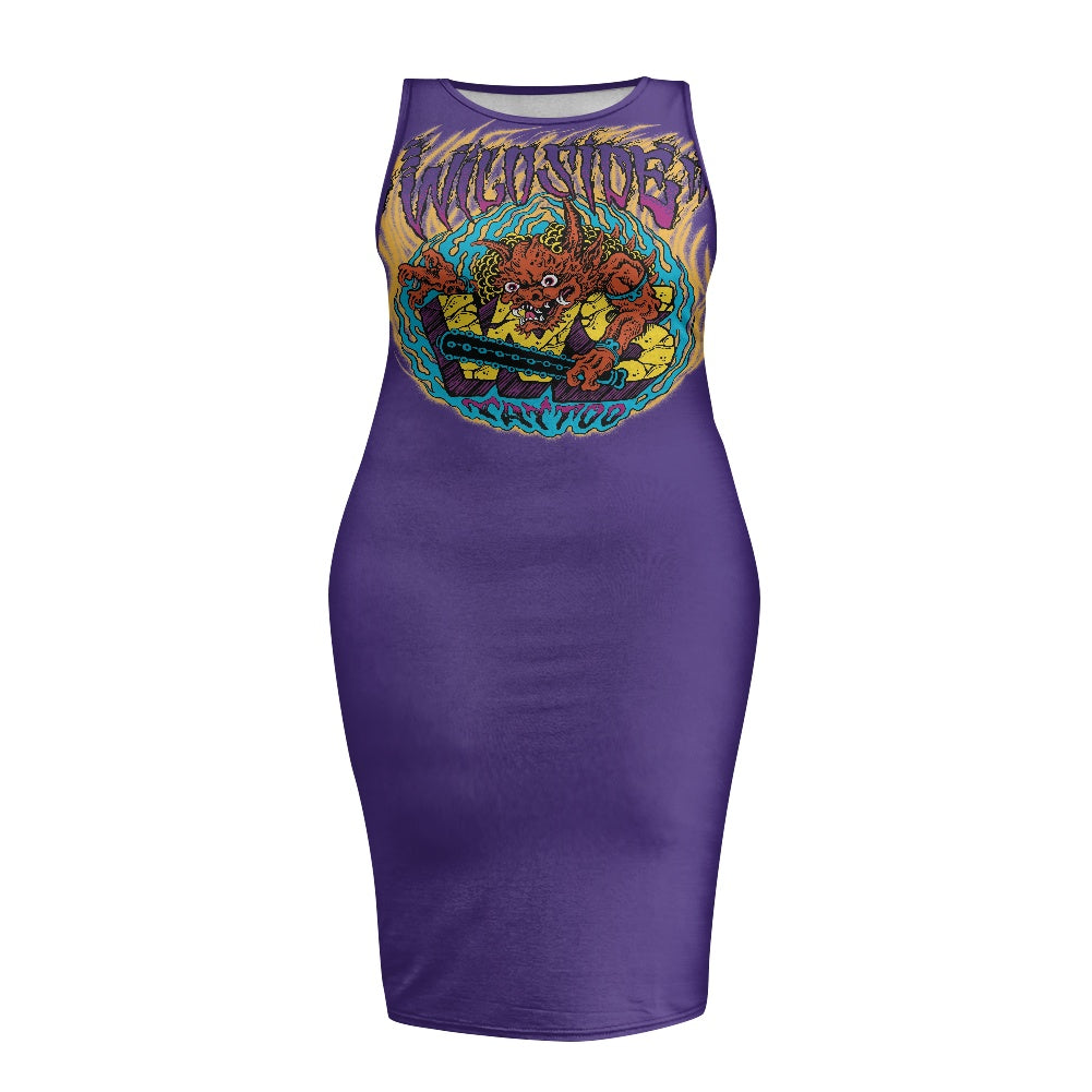 ONI Women's sleeveless plus size dress