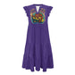 ONI Women's V-neck pocket waist patchwork dress