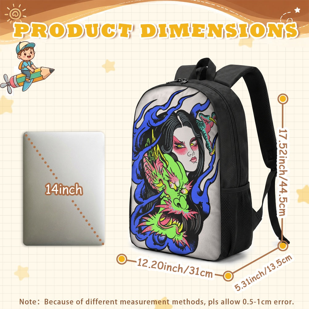 Dragon Lady Student backpack ( 17 inch )