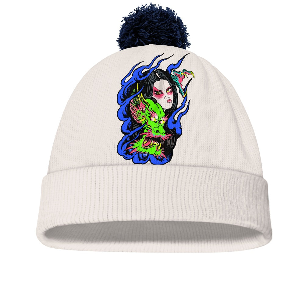 Dragon Lady Adult woolen hat with ball