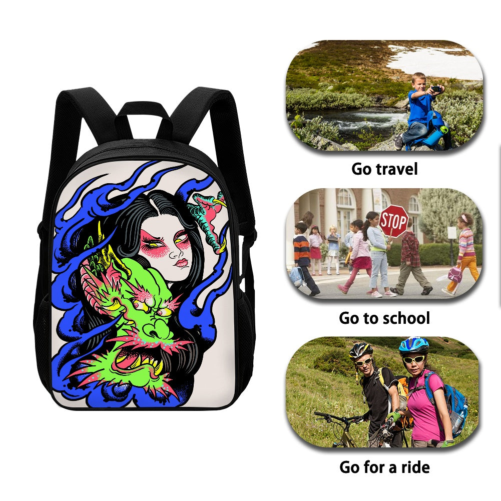 Dragon Lady Backpack lunch bag pencil case combination set