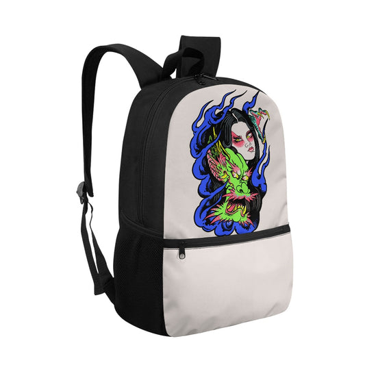 Dragon Lady Polyester School Backpack(Zip version)