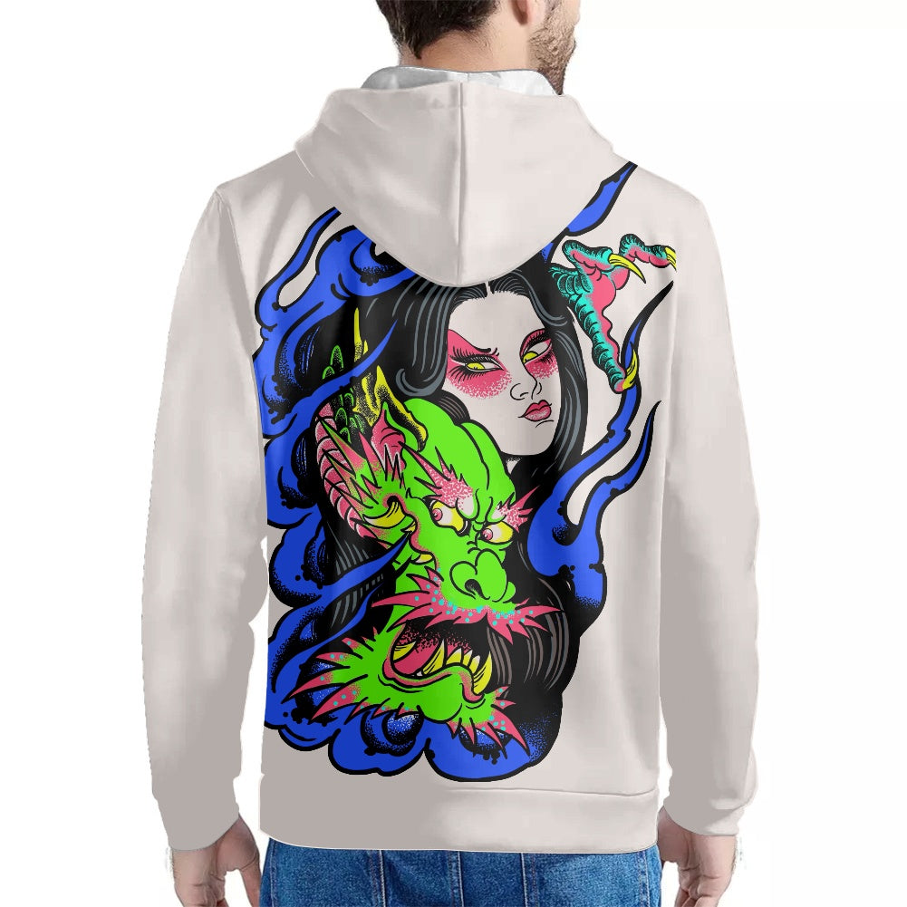 Dragon Lady Men's thin fleece sweatshirt