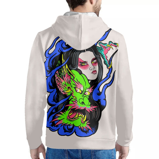 Dragon Lady Men's thin fleece sweatshirt