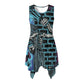 The Last Cholo Women's sleeveless round neck irregular skirt