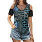 The Last Cholo Off-the-shoulder short-sleeved T-shirt